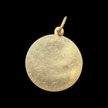 14K Yellow Gold Cancer Zodiac Medallion Charm Pendant