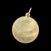 14K Yellow Gold Cancer Zodiac Medallion Charm Pendant