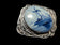 .800 Silver Delft Holland Windmill Brooch with Filigree Setting