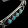 Navajo Old Pawn Silver Turquoise Cuff Bracelet