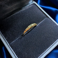 14K White and Yellow Gold Stacker Ring