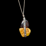 Sterling Silver & Honey / Baltic Amber Necklace
