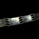 Sterling Silver & Jade Cabochon Panel Link Bracelet - Modernist MCM