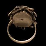 14K Yellow Gold Australian Opal Triplet Ring Size 7