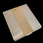 Boucheron of Paris Sterling Silver & 18K Yellow Gold Inlay Compact Case With Mirror