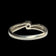 14K White Gold Diamond Bypass / Channel Set Ring Size 7 1/4