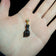 10K Yellow Gold & Wooden Mano Fico / Figa Protective Amulet Charm
