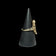 10K Yellow Gold Gothic Geometric Black Onyx Ring Size 5.5