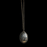 Sterling Silver Birkhardt for Birks Oversized / Large Locket and Chain
