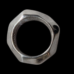 Sterling Silver Designer Pianegonda Love & Life Dome Ring Size 7