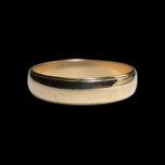 10K Yellow Gold Beaded Edge Simple Band Size 10