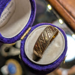 Berker Bros London UK 9K Gold Vintage Band Stars
