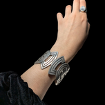 Los Castillo Taxco Mexico 925 Sterling Silver Cuff Bracelet
