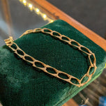 10K Yellow Gold Square Cable Bracelet