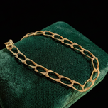 10K Yellow Gold Square Cable Bracelet