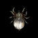 Vintage 1940's Trifari "Jelly Belly" ALFRED PHILIPPE Vermeil Sterling Silver Lucite Spider Clip / Pin / Brooch