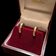 14K Brushed Yellow Gold Snuggie Hoops with Diamonds