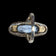 Theodor Fahrner Sterling Silver Art Deco Statement Ring Blue Spinel & Marcasite