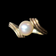 10K Yellow Gold Pearl Ring Size 5 1/4