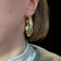 14K Yellow Gold Hollow Chunky Twist Hollow Hoops