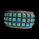 Verdy Jake Native American Navajo Natural Turquoise Mosaic Sterling Silver Cuff