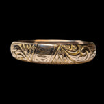 Antique Victorian Gold Filled Scrollwork Rose Gold Bangle Monogrammed "CMG"