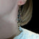9K Yellow Gold Open Work Chandelier / Waterfall / Lattice Earrings