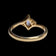 14K Yellow Gold Diamond Tanzanite & Diamond Ring Size 7 1/4