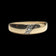 10K Yellow Gold Stacked Triple Diamond Band Size 5 1/2