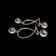Sterling Silver Abstract / Modernist Sphere Stud Hoops