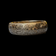 Vintage Gold Filled Wide Etched Floral Hinged Bangle