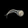 Sterling Silver "Shiva Eye" Modernist MCM Abstract Brooch