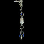 Sterling Silver Lapis Lazuli Chain with T-Bar Clasp (Cynthia Ryan?)
