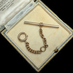 Antique 10K Gold T-Bar on Bolt Clasp Watch Fob Accessories