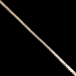 10K Italian White Gold Box Chain 19"