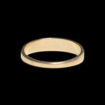 10K Yellow Gold Etched Starburst Domed Band Size 6 1/4