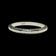 Art Deco 14K White Gold Forget me Not Band with Decorative Ridge Size 5.5