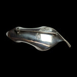 Anton Michelsen by Gertrude Rougie Denmark Silver Leaf Brooch MCM