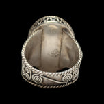 Mexican / Navajo Style Sterling Ring Turquoise & Amethyst