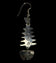 Sterling Silver Mexico Fish Bone Articulating Earrings