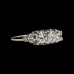 14K White Gold Natural Diamond Ring 1CT TW Size 6 3/4