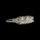 14K White Gold Natural Diamond Ring 1CT TW Size 6 3/4