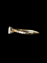 10K Yellow Gold Ring with Marquise Cut CZ Size 7