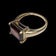 10K Yellow Gold Emerald Cut Garnet Ring Size 6 3/4