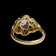 14K Yellow Gold Open Work / Filigree Amethyst Ring Size 6
