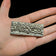 Signed "Shingled Roof" Sterling Silver Brutalist Brooch