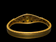 Vintage / Edwardian Gold Plated & Glass Filigree Floral Hinge Bracelet