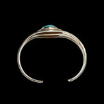 Sterling & Turquoise Chief Dodge Split Shank Cuff Bracelet