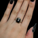 10K White and Yellow Gold, Onyx, and Diamond Signet Style Ring Size 6