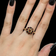 14K Yellow Gold and Garnet Cluster Ring 8 1/2